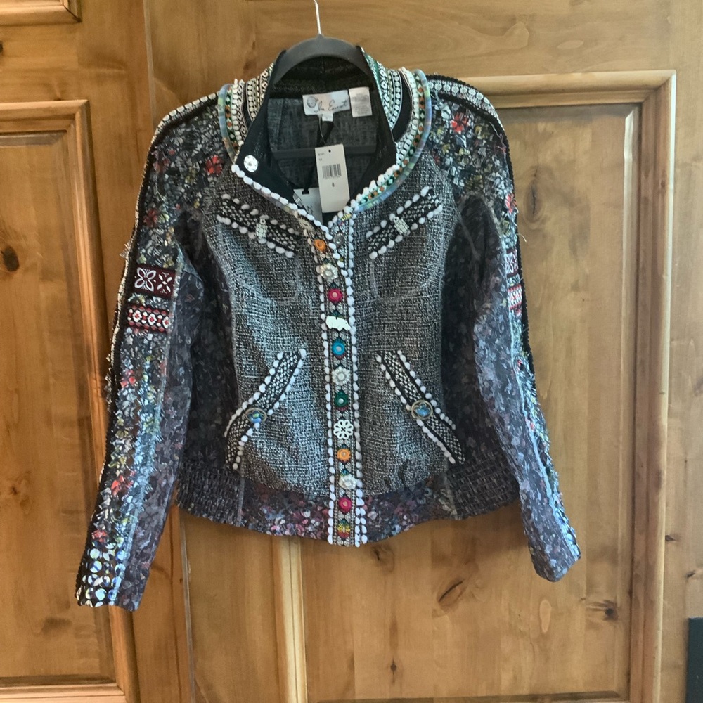 In Earnest By Byron Lars..Tribal Embroidery Jacket.  New with tags!